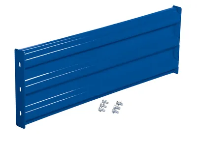 Vestil Steel 3 Ribbed Bolt On Style Guard Rail 41.875 In. Length Blue