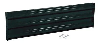 Vestil Steel 3 Ribbed Bolt On Style Guard Rail 53.875 In. Length Black