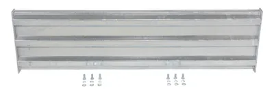 Vestil Galvanized Steel 3 Ribbed Bolt On Style Guard Rail 53.875 In. Length Gray