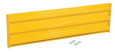 Vestil Steel 3 Ribbed Bolt On Style Guard Rail 53.875 In. Length Yellow