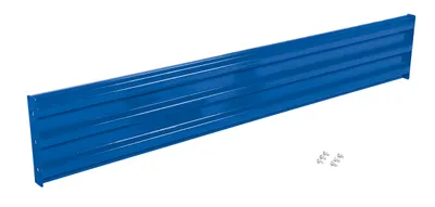 Vestil Steel 3 Ribbed Bolt On Style Guard Rail 101.875 In. Length Blue