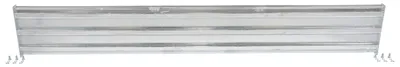 Vestil Galvanized Steel 3 Ribbed Bolt On Style Guard Rail 101.875 In. Length Gray