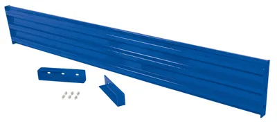 Vestil Steel 3 Ribbed Drop In Style Guard Rail 113.875 In. Length Blue