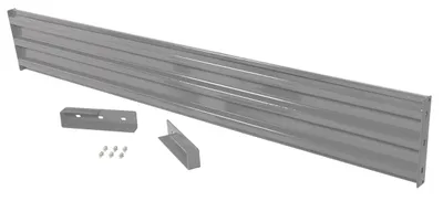 Vestil Steel 3 Ribbed Drop In Style Guard Rail 113.875 In. Length Gray Semi Gloss