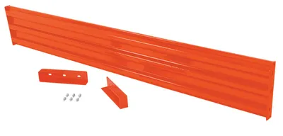 Vestil Steel 3 Ribbed Drop In Style Guard Rail 113.875 In. Length Orange