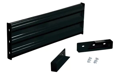 Vestil Steel 3 Ribbed Drop In Style Guard Rail 41.875 In. Length Black