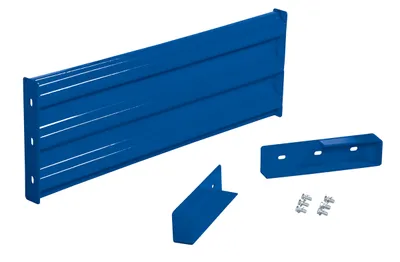 Vestil Steel 3 Ribbed Drop In Style Guard Rail 41.875 In. Length Blue