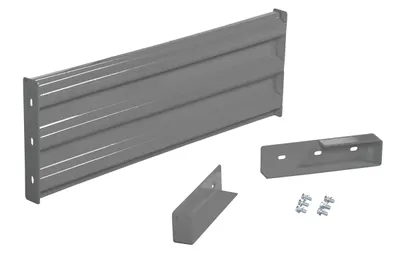 Vestil Steel 3 Ribbed Drop In Style Guard Rail 41.875 In. Length Gray Semi Gloss