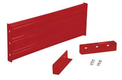 Vestil Steel 3 Ribbed Drop In Style Guard Rail 41.875 In. Length Red