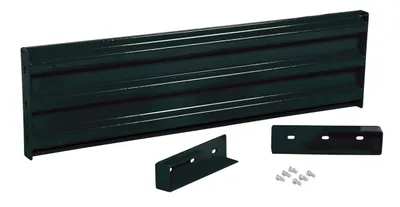 Vestil Steel 3 Ribbed Drop In Style Guard Rail 53.875 In. Length Black