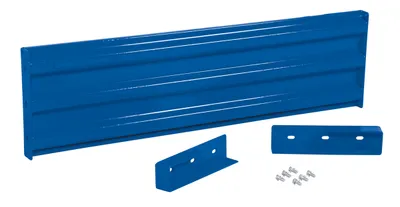 Vestil Steel 3 Ribbed Drop In Style Guard Rail 53.875 In. Length Blue