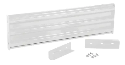 Vestil Steel 3 Ribbed Drop In Style Guard Rail 53.875 In. Length White