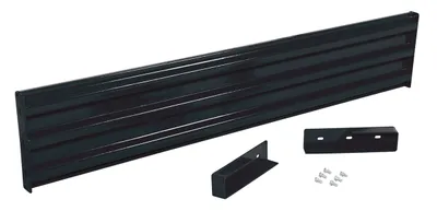Vestil Steel 3 Ribbed Drop In Style Guard Rail 77.875 In. Length Black