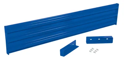 Vestil Steel 3 Ribbed Drop In Style Guard Rail 77.875 In. Length Blue