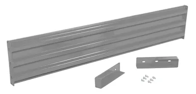 Vestil Steel 3 Ribbed Drop In Style Guard Rail 77.875 In. Length Gray Semi Gloss