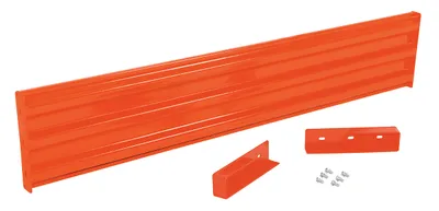 Vestil Steel 3 Ribbed Drop In Style Guard Rail 77.875 In. Length Orange
