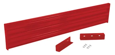 Vestil Steel 3 Ribbed Drop In Style Guard Rail 77.875 In. Length Red