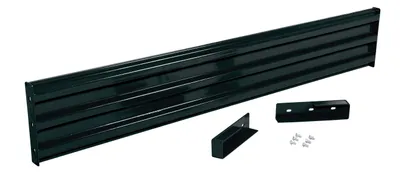 Vestil Steel 3 Ribbed Drop In Style Guard Rail 89.875 In. Length Black