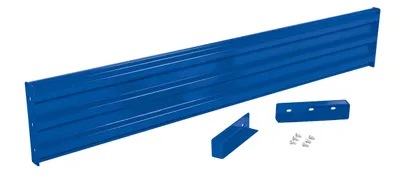 Vestil Steel 3 Ribbed Drop In Style Guard Rail 89.875 In. Length Blue