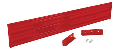 Vestil Steel 3 Ribbed Drop In Style Guard Rail 89.875 In. Length Red