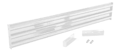 Vestil Steel 3 Ribbed Drop In Style Guard Rail 89.875 In. Length White
