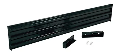 Vestil Steel 3 Ribbed Drop In Style Guard Rail 101.875 In. Length Black