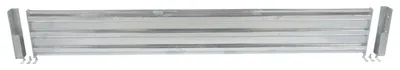 Vestil Galvanized Steel 3 Ribbed Drop In Style Guard Rail 101.875 In. Length 3 Ribbed Gray