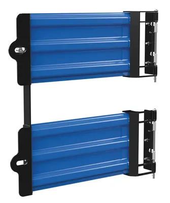 Vestil Steel 3 Ribbed Guard Rail Spring Gate 29.875 In Length Blue