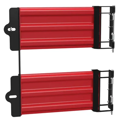 Vestil Steel 3 Ribbed Guard Rail Spring Gate 29.875 In Length Red