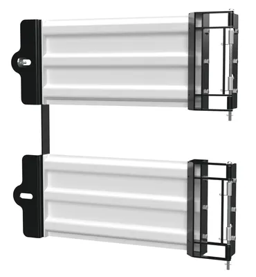Vestil Steel 3 Ribbed Guard Rail Spring Gate 29.875 In Length White