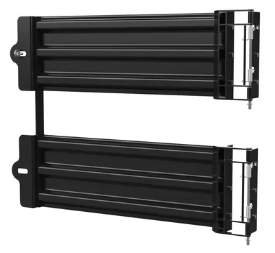 Vestil Steel 3 Ribbed Guard Rail Spring Gate 41.875 In. Length Black