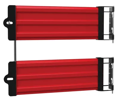 Vestil Steel 3 Ribbed Guard Rail Spring Gate 41.875 In. Length Red