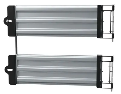 Vestil Steel 3 Ribbed Guard Rail Spring Gate 41.875 In. Length Silver