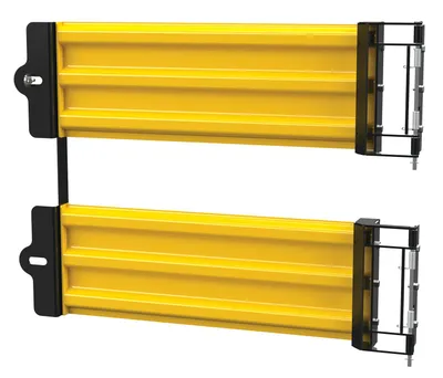 Vestil Steel 3 Ribbed Guard Rail Spring Gate 41.875 In. Length Yellow