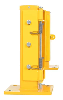 Vestil GR-F3R-GBS-4-YL structural guard rails (drop-in and bolt-on style) shown from an alternate angle