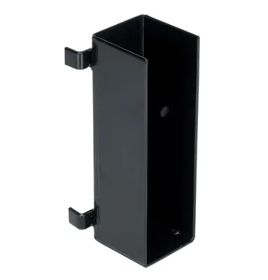 Vestil Steel U-Bracket For Drop In Guard Rail System Black