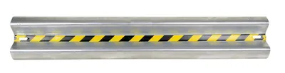 Vestil GR-H2R-BO-6-HDG highway guard rail system shown from an alternate angle