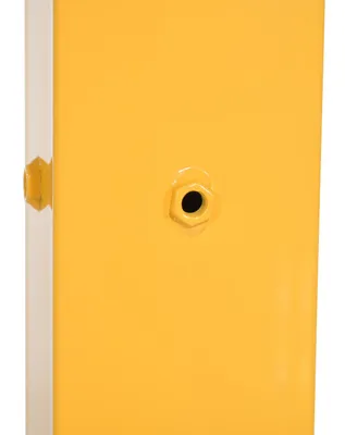 Vestil GR-H2R-BO-TP42-YL highway guard rail system shown from an alternate angle