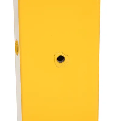 Vestil GR-H2R-BO-TP60-YL highway guard rail system shown from an alternate angle