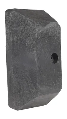 Vestil Plastic End Cap For Guard Rail System Black