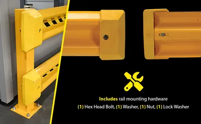 Vestil GR-H2R-CAP highway guard rail system feature highlights