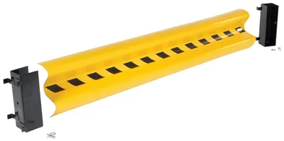 Vestil Steel Drop In Guard Rail 2 Ribbed 60 In. Length Yellow