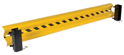 Vestil Steel Drop In Guard Rail 2 Ribbed 96 In. Length Yellow