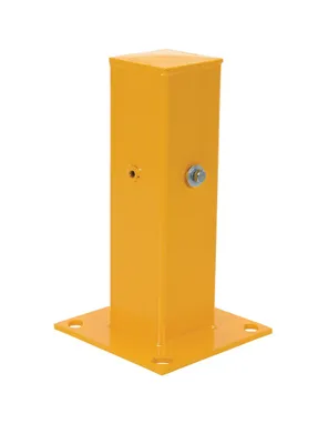Vestil Steel Drop In Tubular Guard Rail Post 18 In. Length Yellow