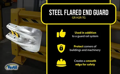 Vestil GR-H2R-TG highway guard rail system feature highlights