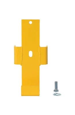 Vestil GR-STC8-DI-BKTCS-YL structural channel guard rail system shown from an alternate angle