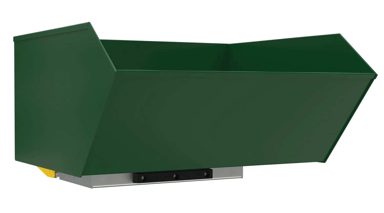 Vestil H-100-HD-BD-GRN-H h-style bump & dump hopper