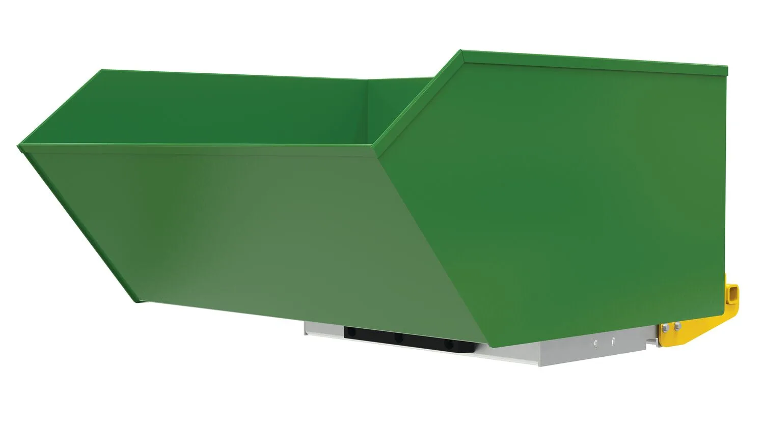 Vestil H-100-HD-BD-GRN-T h-style bump & dump hopper