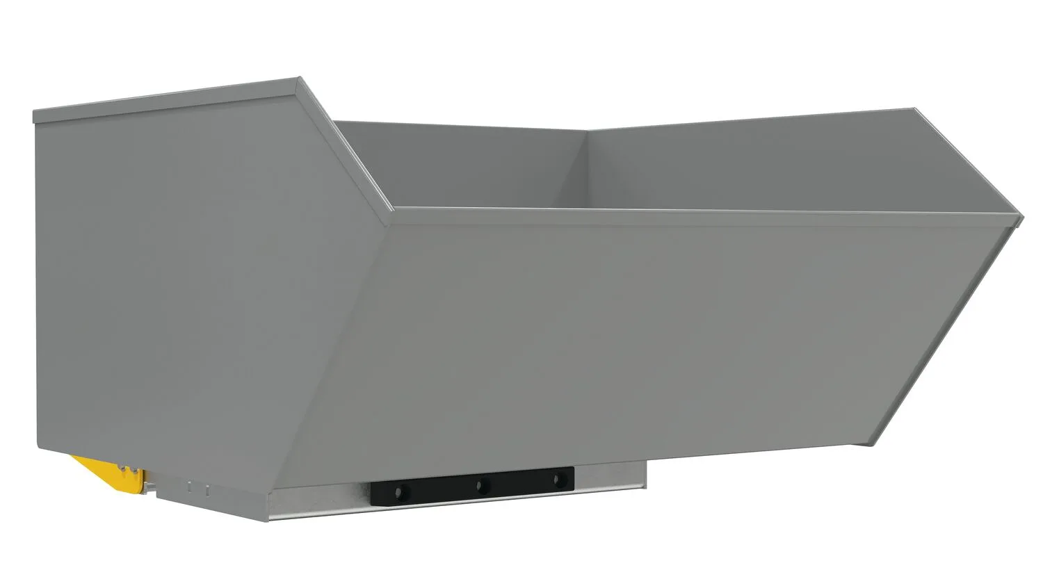 Vestil H-100-HD-BD-GY-SG h-style bump & dump hopper