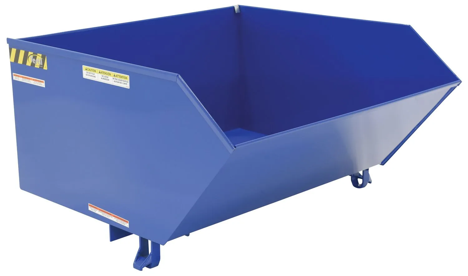 Vestil H-100-HD h style - low profile 90 degrees self-dumping steel hopper